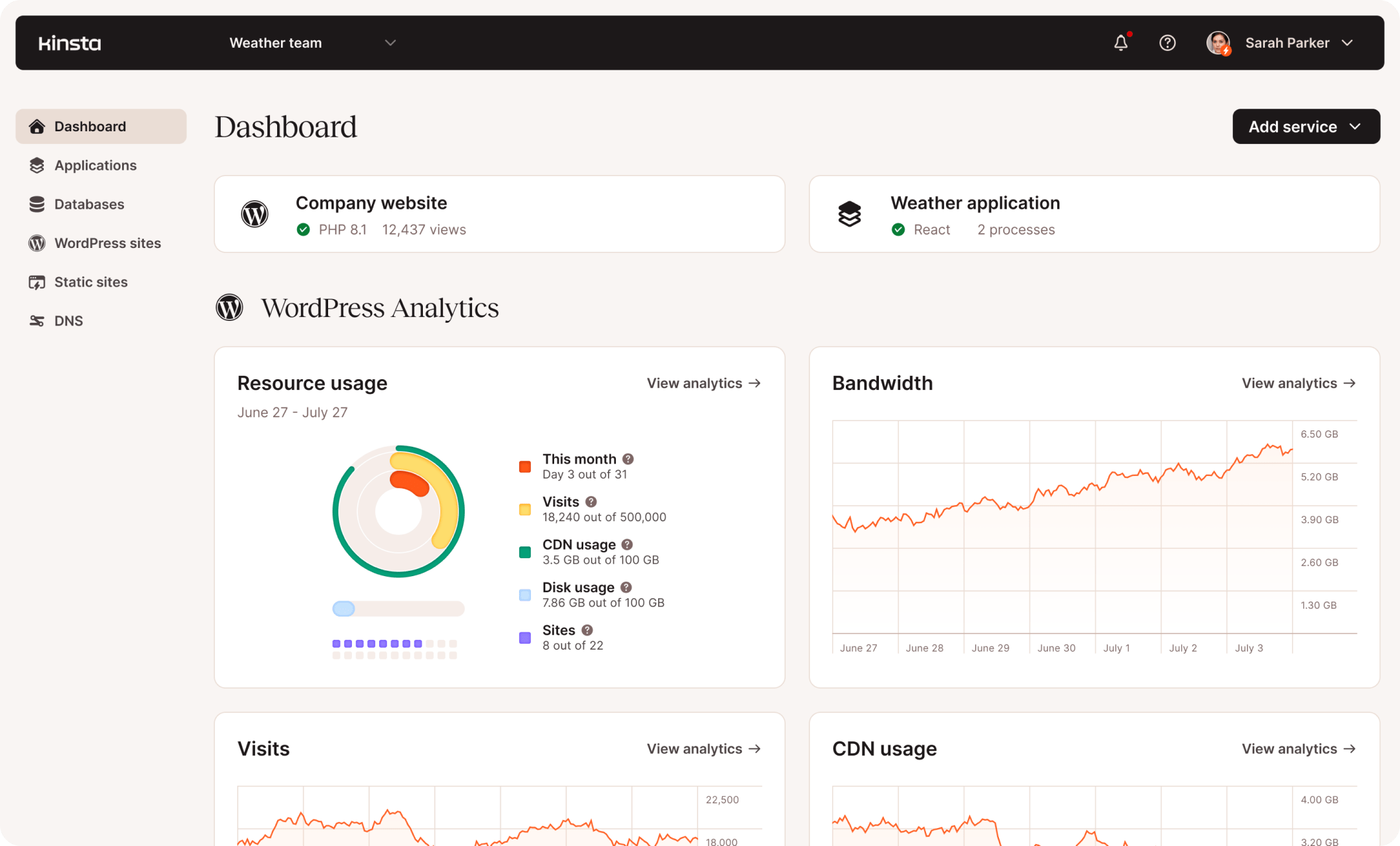 mykinsta dashboard review